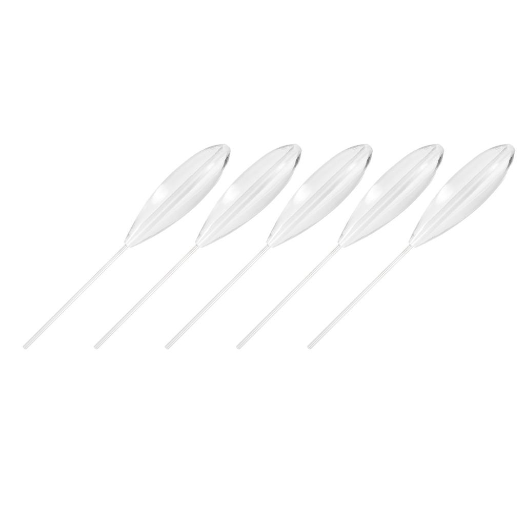 5pcs Clear Plastic Casting Bombarda Sinking Fly Fishing Spinning Floats 5g 10g 15g 20g