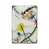 Wassily Metal Signs Kandinsky Geometric Wall Art Posters Decor Modern Abstract Style Tin Signs Picture for Bar Living Room