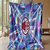 AC Milan Theme blanket Soft Flannel Blanket Plush Throw Blanket Cozy Sofa Bed Blanket for Home Decor