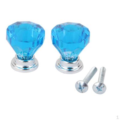 2 Stück Kristall Diamant Schrank Glas Schublade Kleiderschrank Ziehen Das