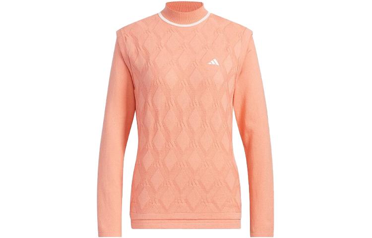 

Adidas Knitwear Women s Pink Umber Turtleneck Moderate Two Piece Set HZ6117 L