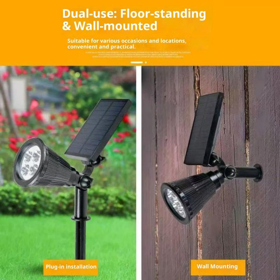 Solar-powered Outdoor Waterproof IP55 Garden Light for Lawn Courtyard Road & Theme Park Use