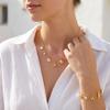 2pce/set Elegant Imitation Pearl Chain Necklace for Women Boho Blue Starfish Shell Pendant Necklace Bracelet Summer Party Gift