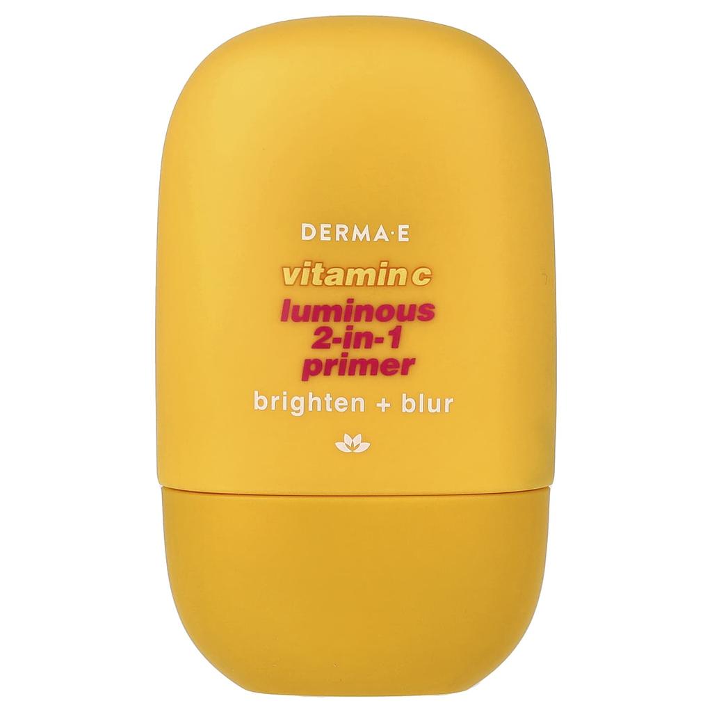 DERMA E, Vitamin C Luminous 2-in-1 Primer, All Skin Types, 30ml (1fl oz)