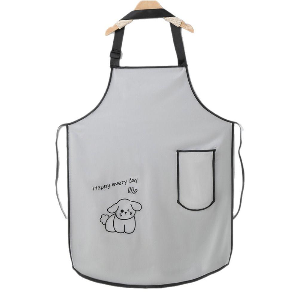 New TPU Kitchen Apron Sleeveless Oil Resistant Waterproof Bibs Baking Accessories Cleaner Wipeable Oilproof Aprons