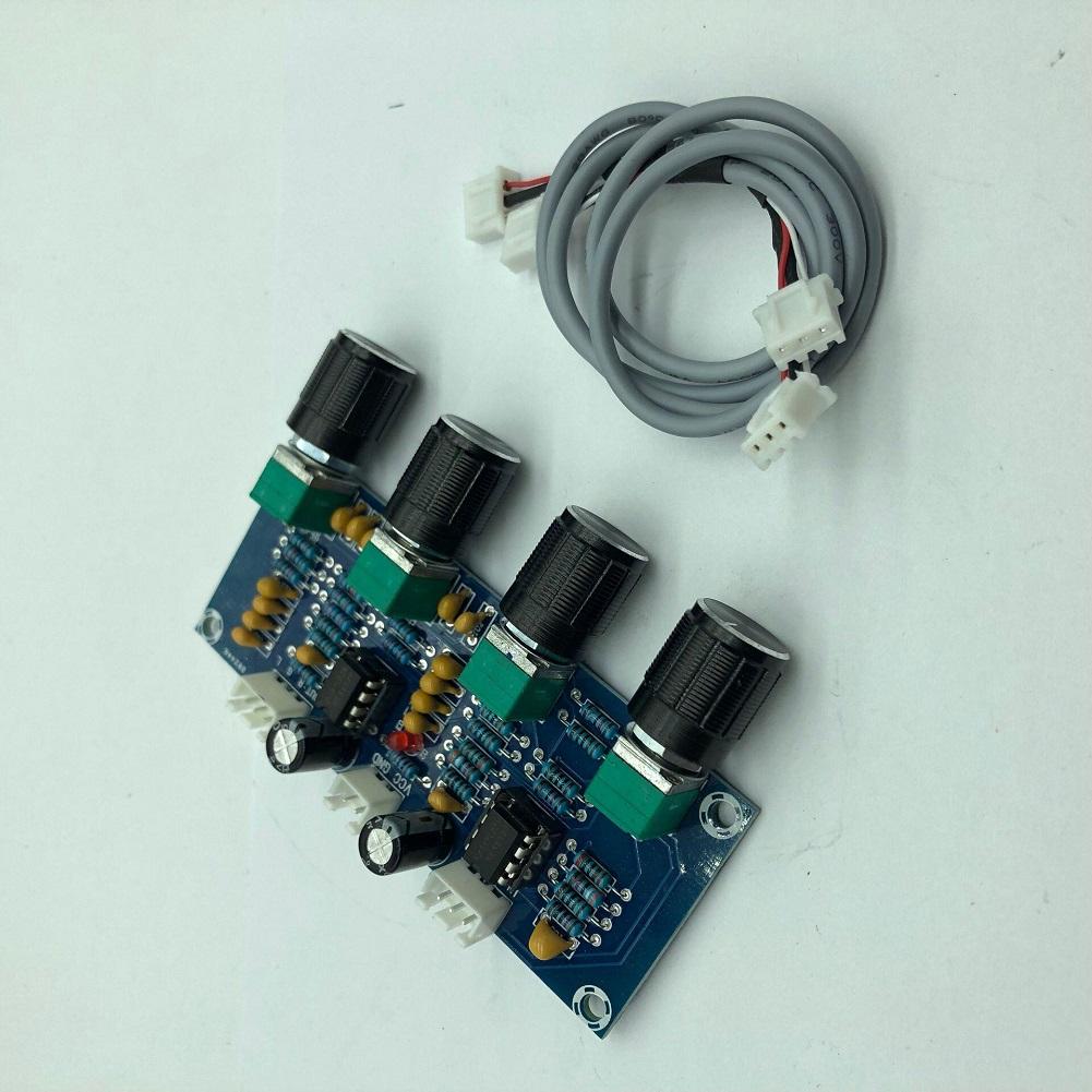 XH-A901 NE5532 Tone Board Preamp Pre-amp with Treble Bass Volume Adjustment Pre-amplifier Tone Controller for Amplifier Board