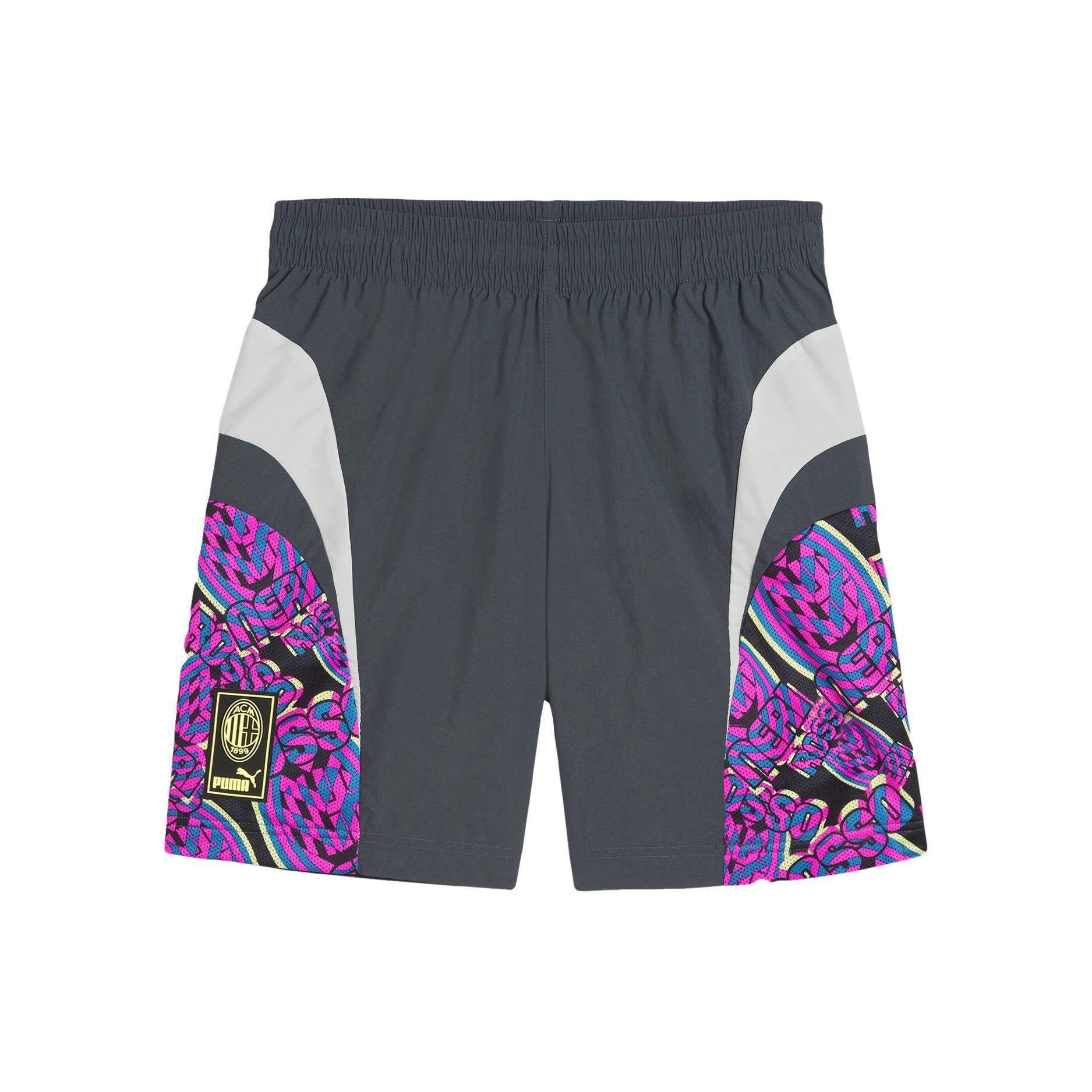 Puma Acm Ftblnrg Woven Shorts Pattern Design Sports Mid Waist Casual Shorts Men shorts Dark-Gray 774038-08 M