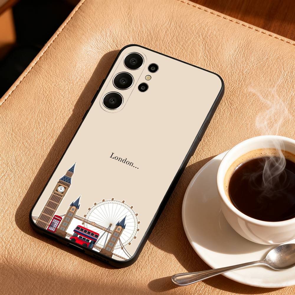 

Чехол для телефона London Whispers Для Samsung S26, S25, S24, S21, S22, S23, S30, Ultra, S20, FE, Lite, 10, 9, Черный чехол Samsung S24Plus