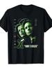 T-shirt Stampata "I Want To Believe" X-Files da Uomo e Donna - T-shirt a Tema Serie TV Retrò con Iconico "I Want To Believe" -...
