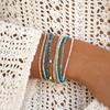 Vlen Naturstein Perlearmbånd for Kvinner Stabling Små Delikate Armbånd Sommer Strand Smykker Boho Pulseras