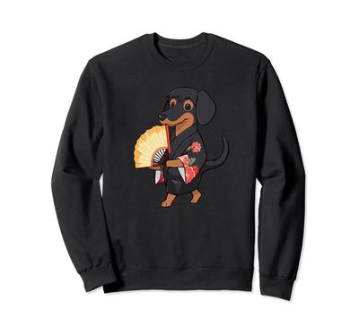 Dachshund Yukata Funny Dog Summer Festival Sweatshirt