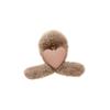 Plush love small grab clip female 2026 new temperament half tie hair on the back of the head shark clip hairpin