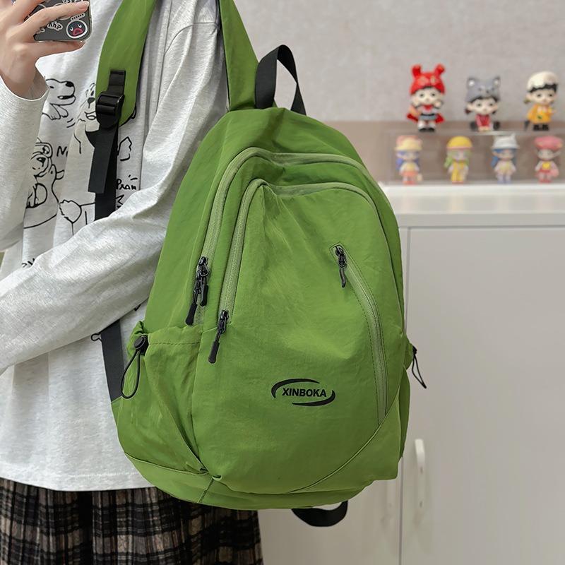 Travel Large Capacity Backpack High School Junior High School Student School Bag Simple Versatile Casual Backpack