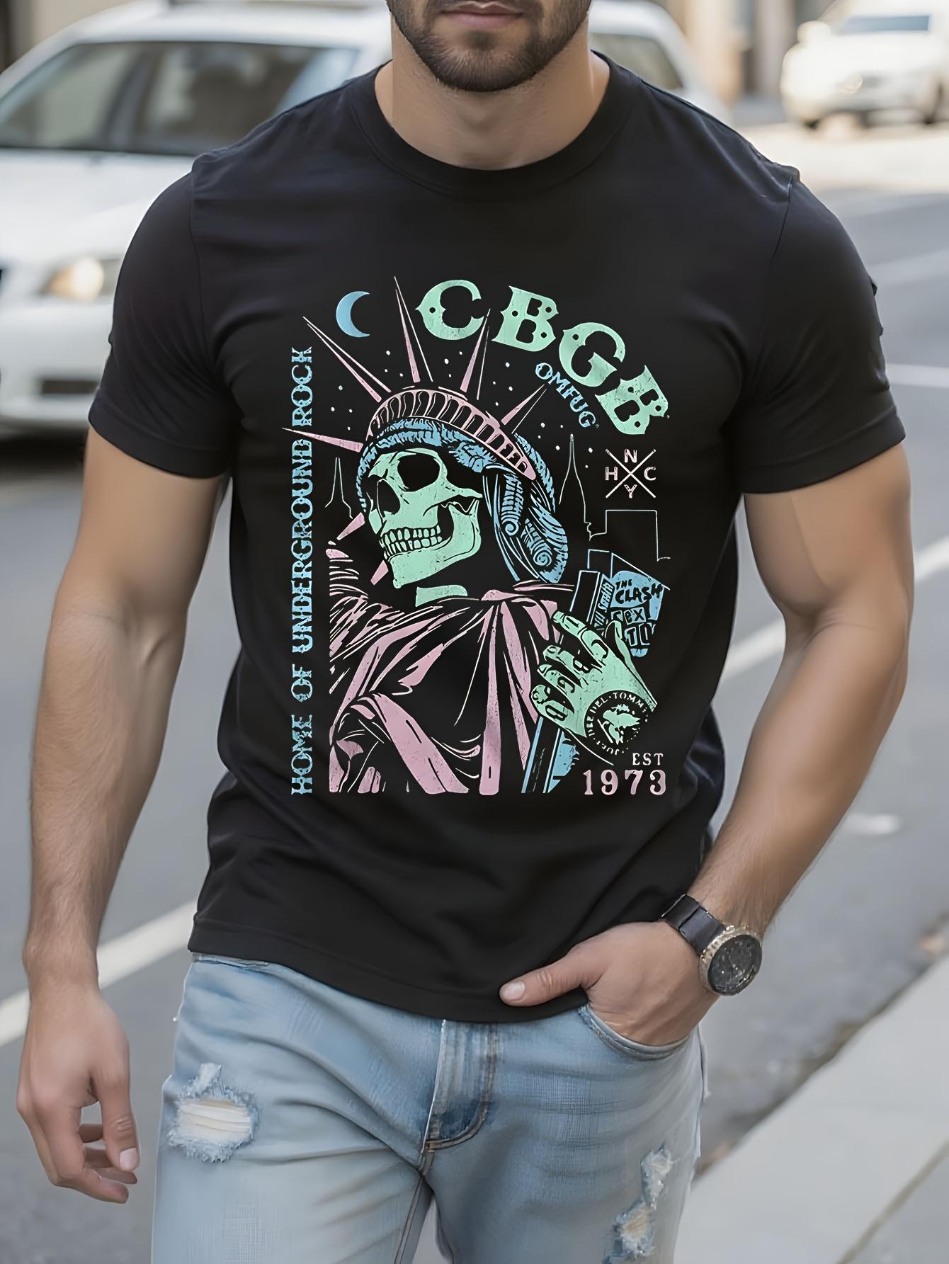 Vintage CBGB Graphic Tshirt - Punk Rock Music Tee with Skull XXXXL