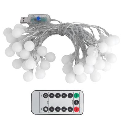 40LED Globe Ball String Lights 6M USB Decorative Hanging Lights with 8?Mode for Indoor Outdoor Warm