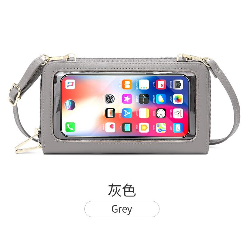 Touch screen mobile phone bag crossbody small bag 2025 new anti-theft brush wallet women's long versatile women's bag