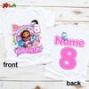 Geburtstag Mädchen T-Shirt für Kinder Prinzessinnen-Shirt Individuelles Namens-Shirt Kleinkind Baby Geschenk 4 Jahre Geburtstagsshirt Teenie Mädchen Kleidung 6 Jahre