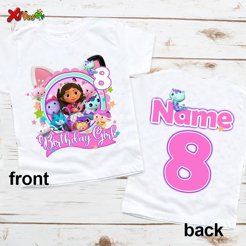 Geburtstag Mädchen T-Shirt für Kinder Prinzessinnen-Shirt Individuelles Namens-Shirt Kleinkind Baby Geschenk 4 Jahre Geburtstagsshirt Teenie Mädchen Kleidung 6 Jahre