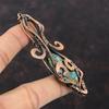Copper Amazonite Pendant Copper Wire Wrapped Jewelry Gemstone Pendant Handmade Copper Pendant Antique Jewelry Wire Wrapped Pendant For Gift
