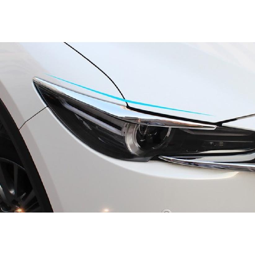For Mazda CX-5 CX5 KF 2017-2025 Chrome Front Light Lamp Headlight Strip Trim