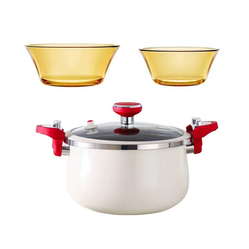 VISIONS Corning Enamel Ceramic Micro-Pressure Cookware Set