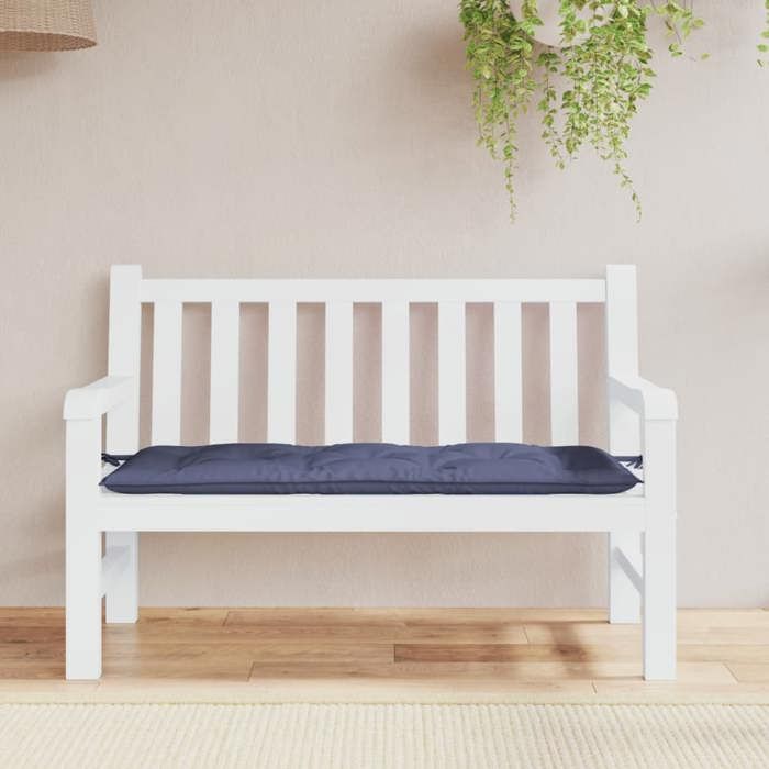 VidaXL Coussin de Banc de Jardin, Coussin de Siège, Coussin de Meuble de Terrasse Patio Salon Extérieur Intérieur, Bleu 378959