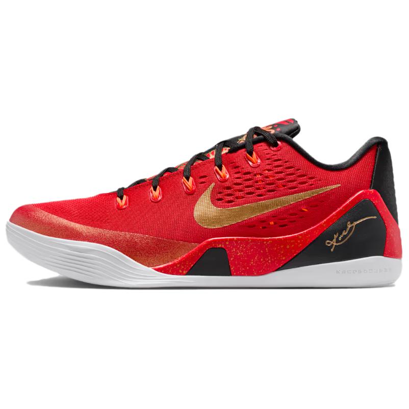 Nike Kobe 9 Low EM China 2025 Unisex Sneakers Red University-Red Metallic-Gold IH1400-600