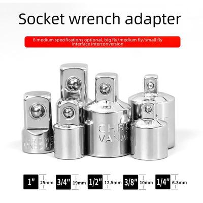Jeu d'adaptateurs de douilles pour clé à cliquet CRV: 1/2", 3/8", 1/4"