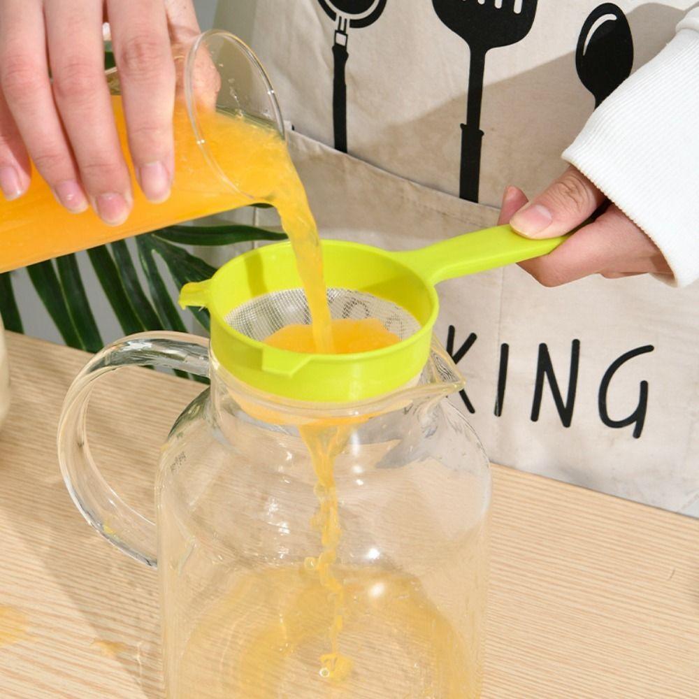 Household with Long Handle for Sifting Juice Spice Flour Sieve Coffee Filter Tea Strainer Colander