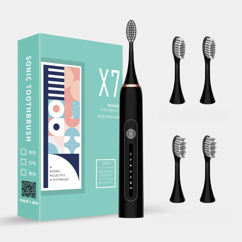 Electric Toothbrush Smart Home Sonic Portable Couple Toothbrush Soft Hair Adult Charging Set