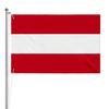 1 Stück Österreichische Nationalflagge, 3 horizontale Streifen (Rot-Weiß-Rot), 100% Polyester, Einfarbiges Design, für Außendekoration, Nationale Veranstaltungen, Festival