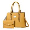 High-end Korean Style Women's Large Capacity Bucket Bag With Chain And Lock In Multiple Colors