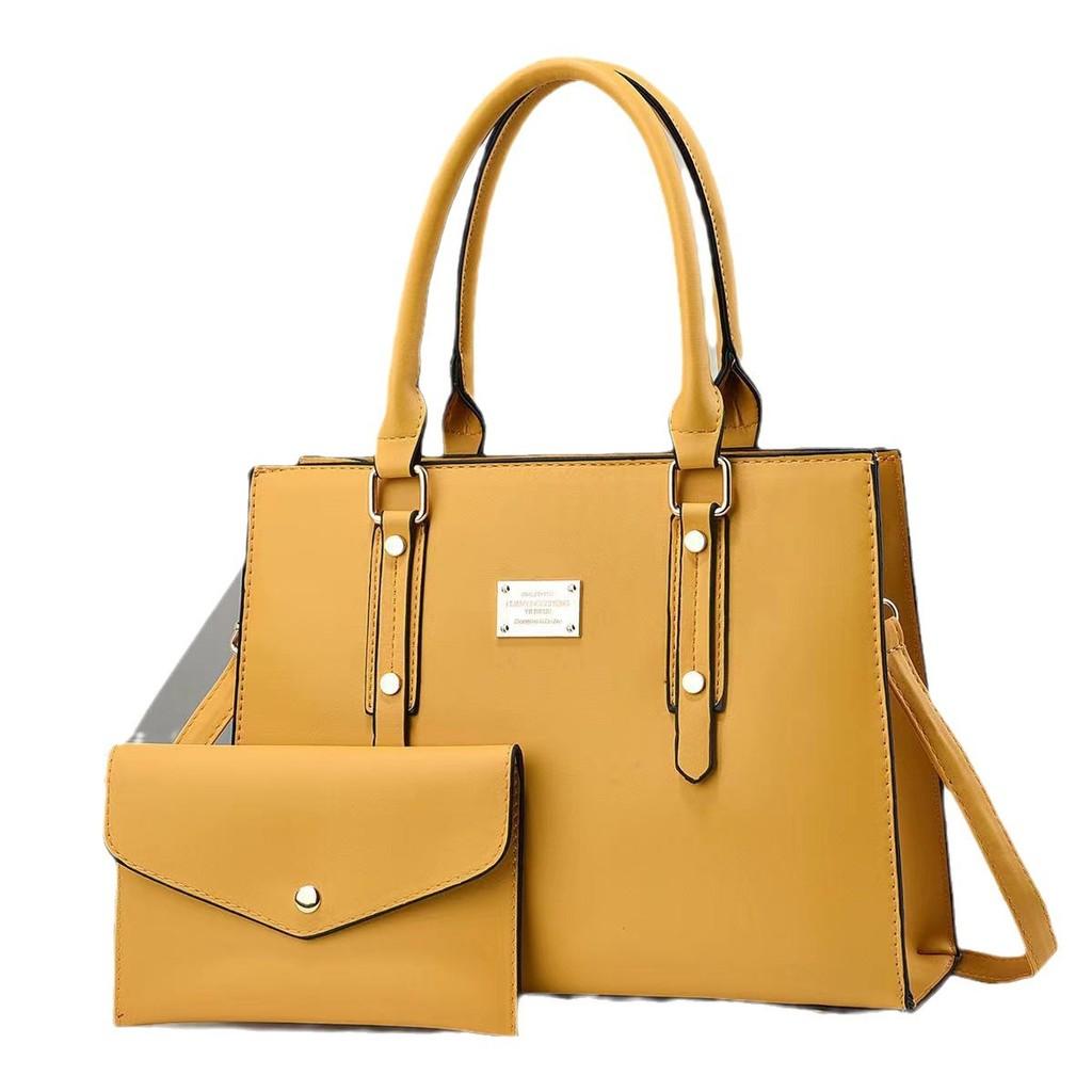 High-end Korean Style Women's Large Capacity Bucket Bag With Chain And Lock In Multiple Colors