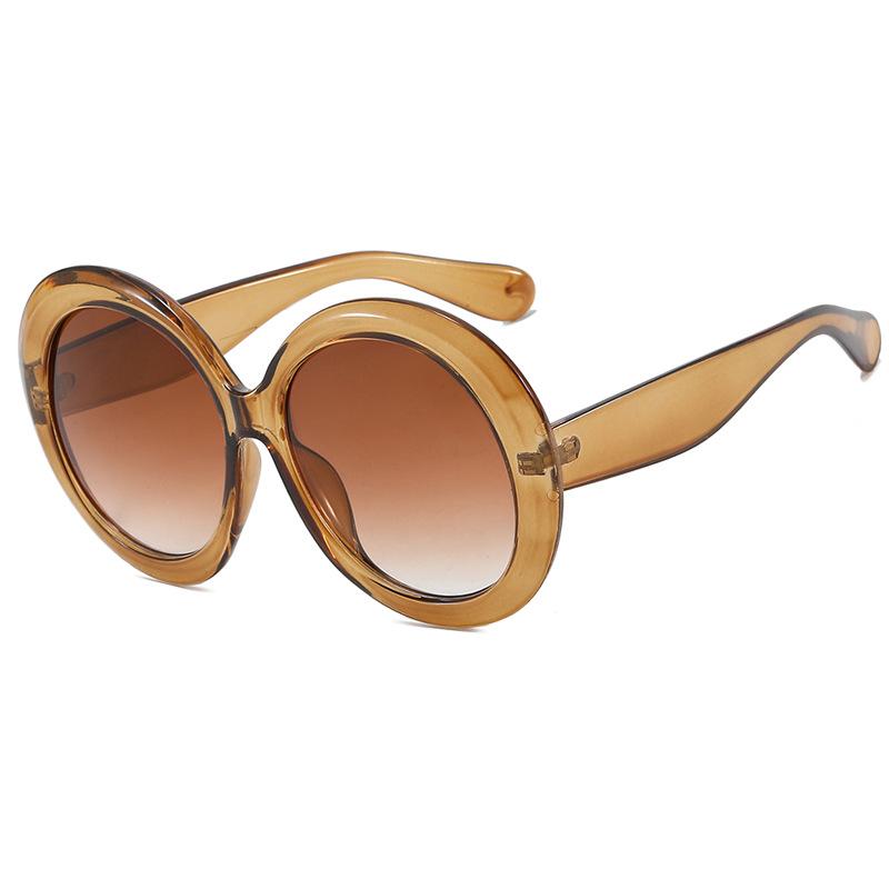 Round Women Sunglasses Trendy Sun Glasses Fashion Retro Wholesale Classic Vintage Popular Plastic Shades Sunglasses