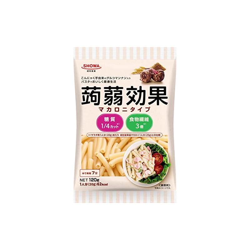 Showa Sangyo Konnyaku Effect (Macaroni type with glucomannan) 120g x 6 pieces