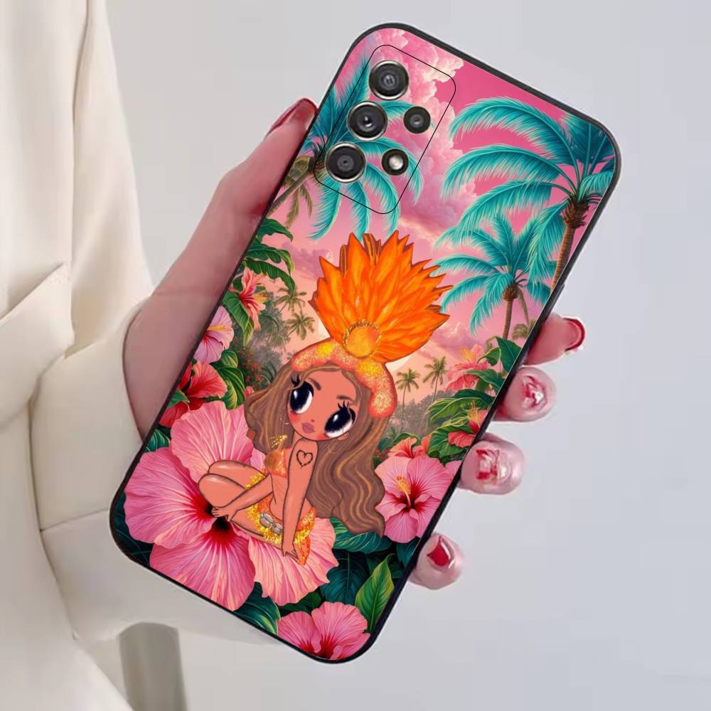 K-Karol G Dibujos Animados Phone Case For Samsung S25,S24,S21,S22,S23,S30,Ultra,S20,Plus,Fe,Soft Silicone Black Cover