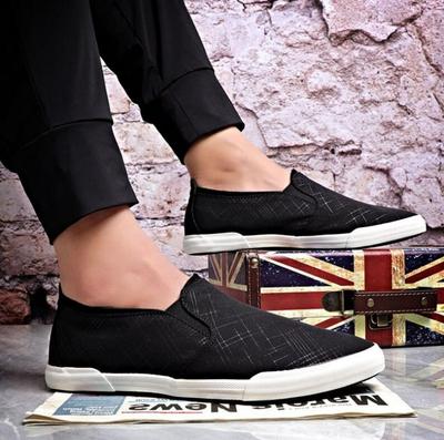 Frühlings Herren Canvas Schuhe Männlich Atmungsaktiv Bequem Slipper Board Schuhe Freizeitschuhe Loafer Herren Zapatos Casuales