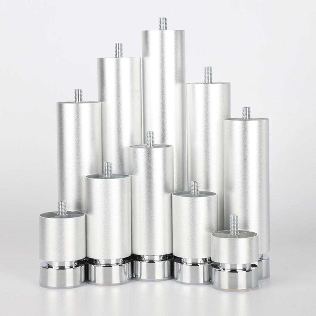 Adjustable Mounting Plates for Sofa Legs Metal Furniture Hardware Cylindrical Table Feet for Bedroom and Dining