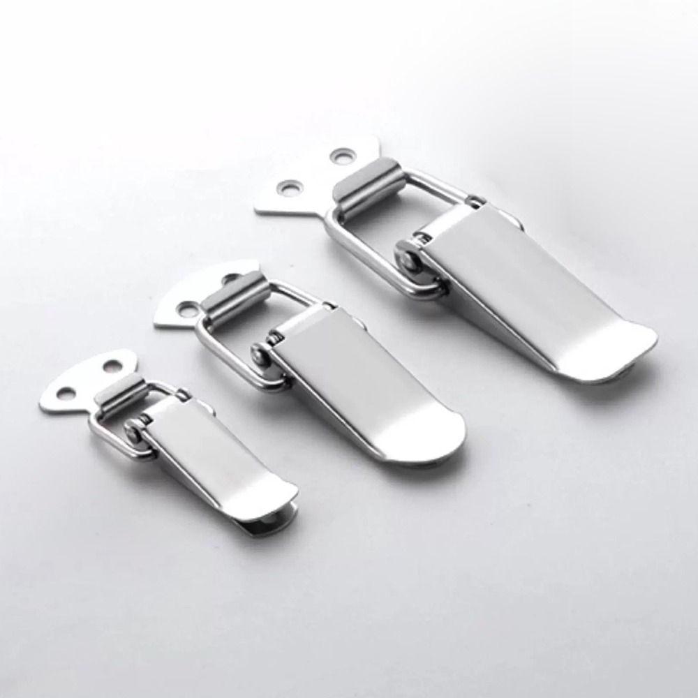 Durable Toggle Latch Silver Lock Snap Luggage Accessories Spring Loaded Latch  Case Chest Cabinet
