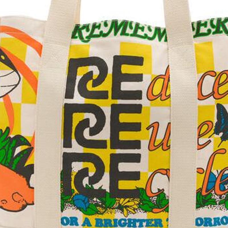 Vans Cotton Canvas Canvas Bag Tote Bag Shopping Bag Shoulder Bag Unisex Multicolor Vans VN0A7SB67VJ1