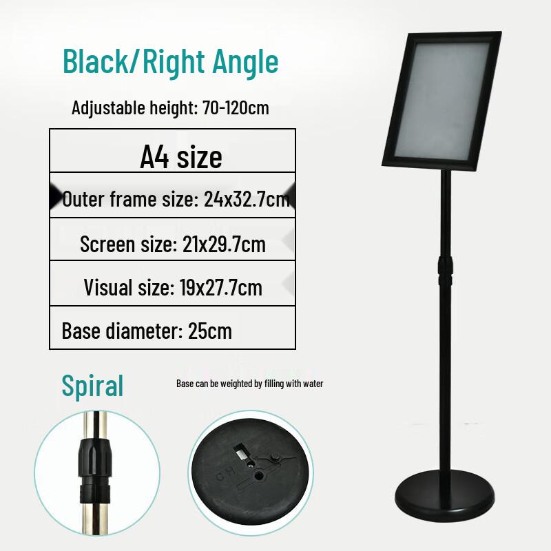 Stainless Steel Floor Stand Display Sign