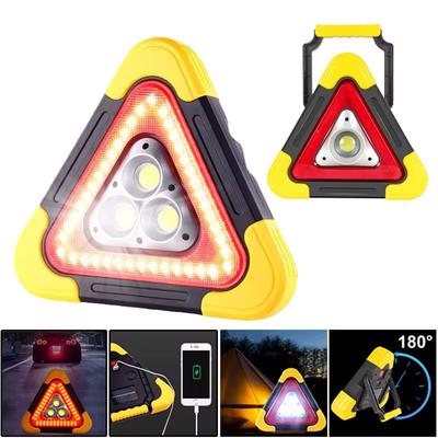 3 w 1 Solarna Trójkątna Lampa Ostrzegawcza na Stan Acilności Lampa Alarmowa Bezpieczeństwa Przenośna Lampa Solarna na Kemping Prace