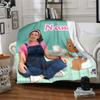 Customizable Ms Rachel1 Throw Blanket – Personalized Name, All-Season Cozy Snug Blanket, Machine Washable, Personalized Blanket