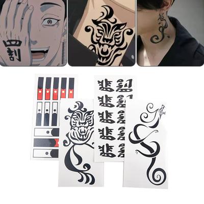 Adesivo per tatuaggio cosplay Anime Tokyo Revengers Adesivo per tatuaggio temporaneo impermeabile
