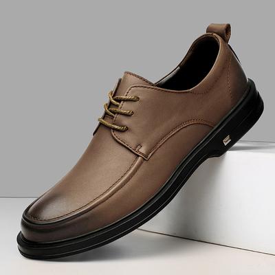 Mode Echt Leer Heren Oxford Schoenen Handgemaakt Merk Heren Casual Schoenen Luxe Kwaliteit Outdoor Formele Kleding Schoenen Sneakers