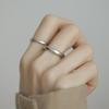Eleganter Verstellbarer Ring mit Matter Textur für Damen Stilvolles Minimalistisches Geometrisches Design 2023 Neuankömmling