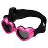 1PC Cute Heart-shaped Pet Travel Sunglasses Waterproof UV Protection Small Dog Cat Goggles With Adjustable Strap