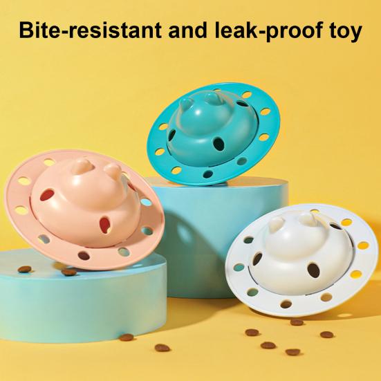 Pet Treat Dispenser Interactive Slow Feeder Disc Toy Dog Training Feeder Puzzle Toy for Dogs Puppies Cats Mental Stimulation