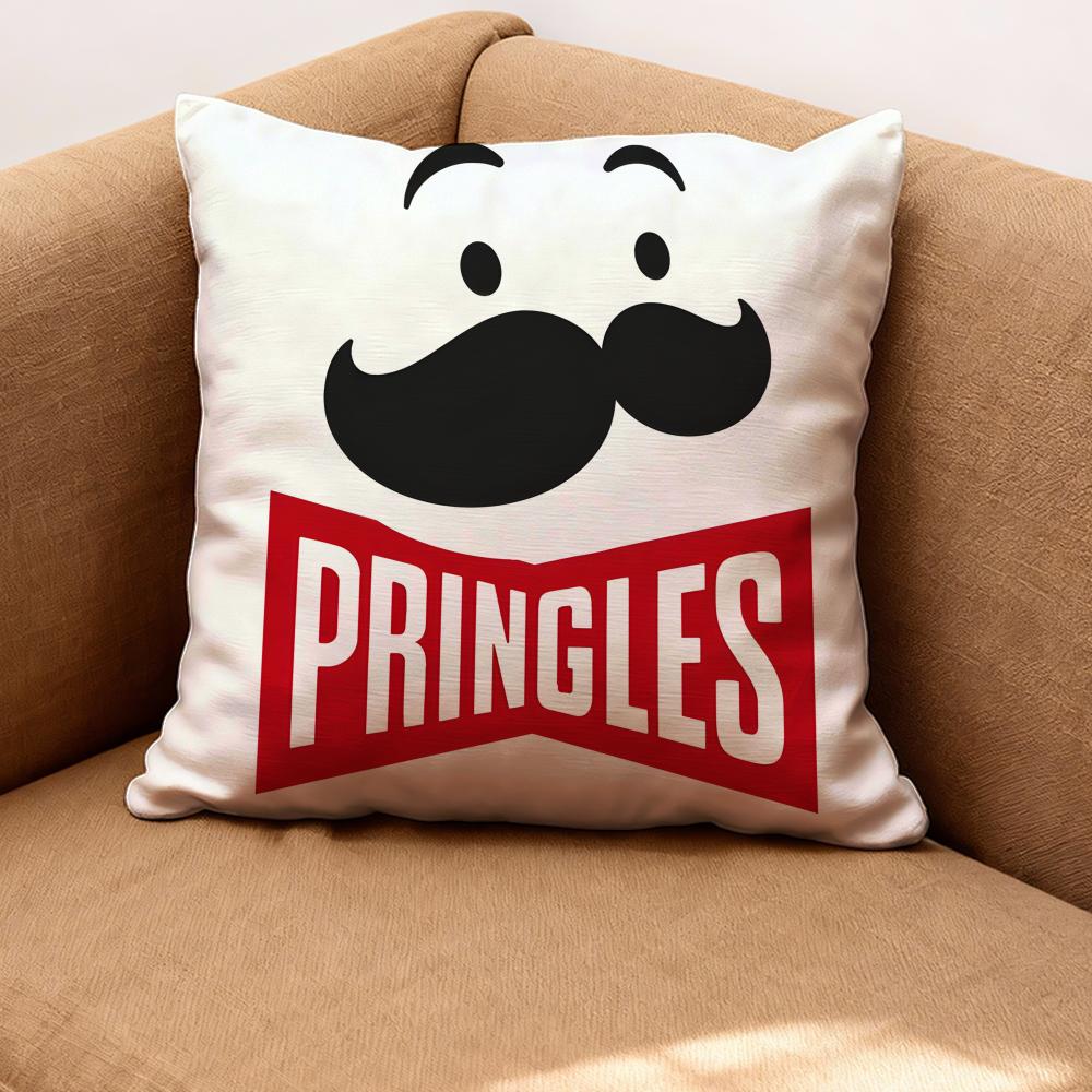 Pringles Cushion Cover Premium Comfort Reversible Pillow Cove -Two in One Design for Any Room & Car Interior