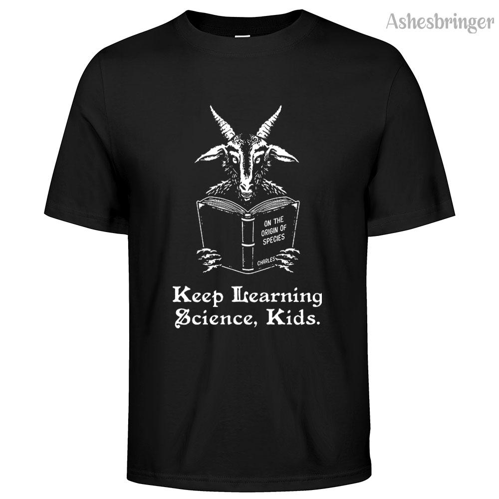 

Keep Learning Science Kids Graphic Funny T Shirt on Unisex Street Casual Style Tee for Men and Women 4XL